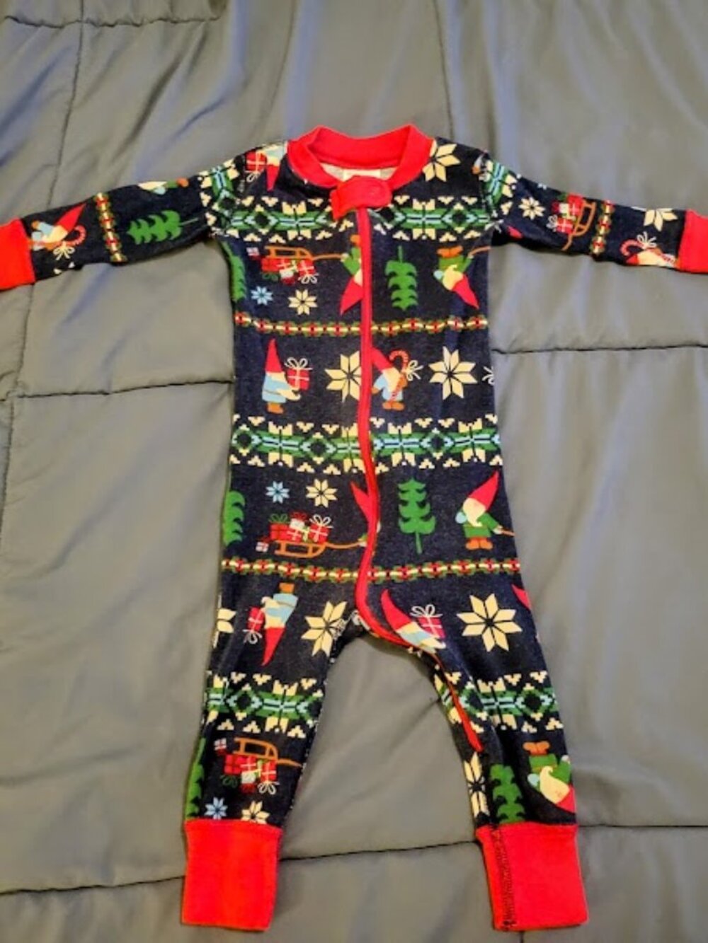 Hanna Andersson Christmas Gnome PJs 12-18 Months
